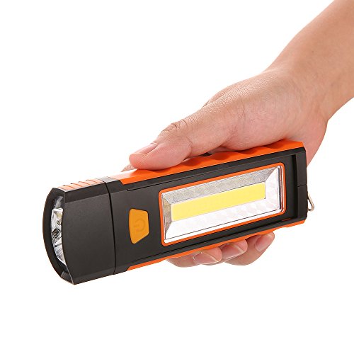 Lixada portable pocket led flashlight magnetic work light 180 deg…