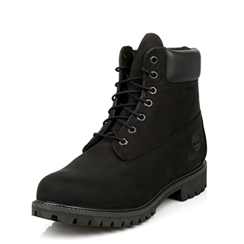 Timberland Men's 6 Inch Premium Boot, Black Nubuck, 9.5 Medium Image