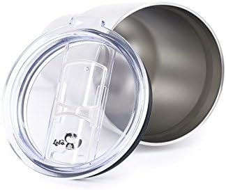 Premium 20 OZ Replacement Air Tight Splash-Proof Leak-Resistant Straw Friendly Tritan Plastic Lid Fits Yeti, RTIC, BOSS, OZARK TRAIL Universal Fit For Most 20 &amp; 10 OZ Tumblers