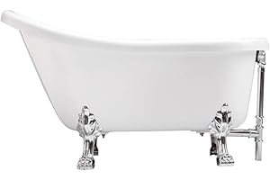 WOODBRIDGE CLAWFOOT TUB, 54" B-0021, Polished Chrome