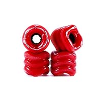 Shark Wheel 1001S60MMS78AR Cruiser Wheels, 60mm, Red, California Roll Skateboard Wheels