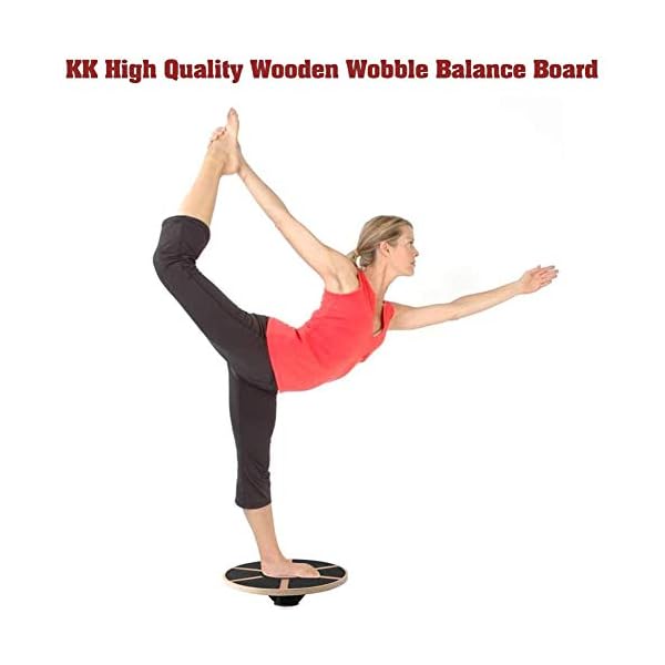 Exercise-Balance-Board-Wooden-Training-Stability-Disc-Wobble-Board-with-Anti-Slip-Surface-Balancing-Training-Equipment-Adjustable-Height-Wobble-Board-for-Adults-Teens-Fitness-Exercise Exercise Balance Board Wooden Training Stability Disc Wobble Board with Anti Slip Surface Balancing Training Equipment…