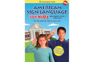 American Sign Language for Kids: Learn ASL Beginner Level 1 Vol. 1 - NEW
