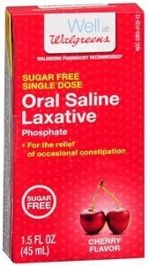Walgreens Oral Saline Laxative, Cherry, 1.5 fl oz by Walgreens