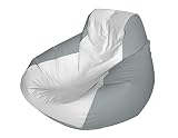 E-SeaRider Teardrop Marine Beanbag, White/Grey, Medium