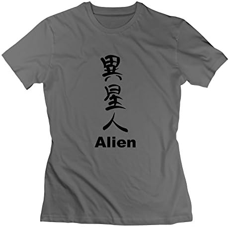 L572 Kanji - Alien Tshirt For Woman S DeepHeather
