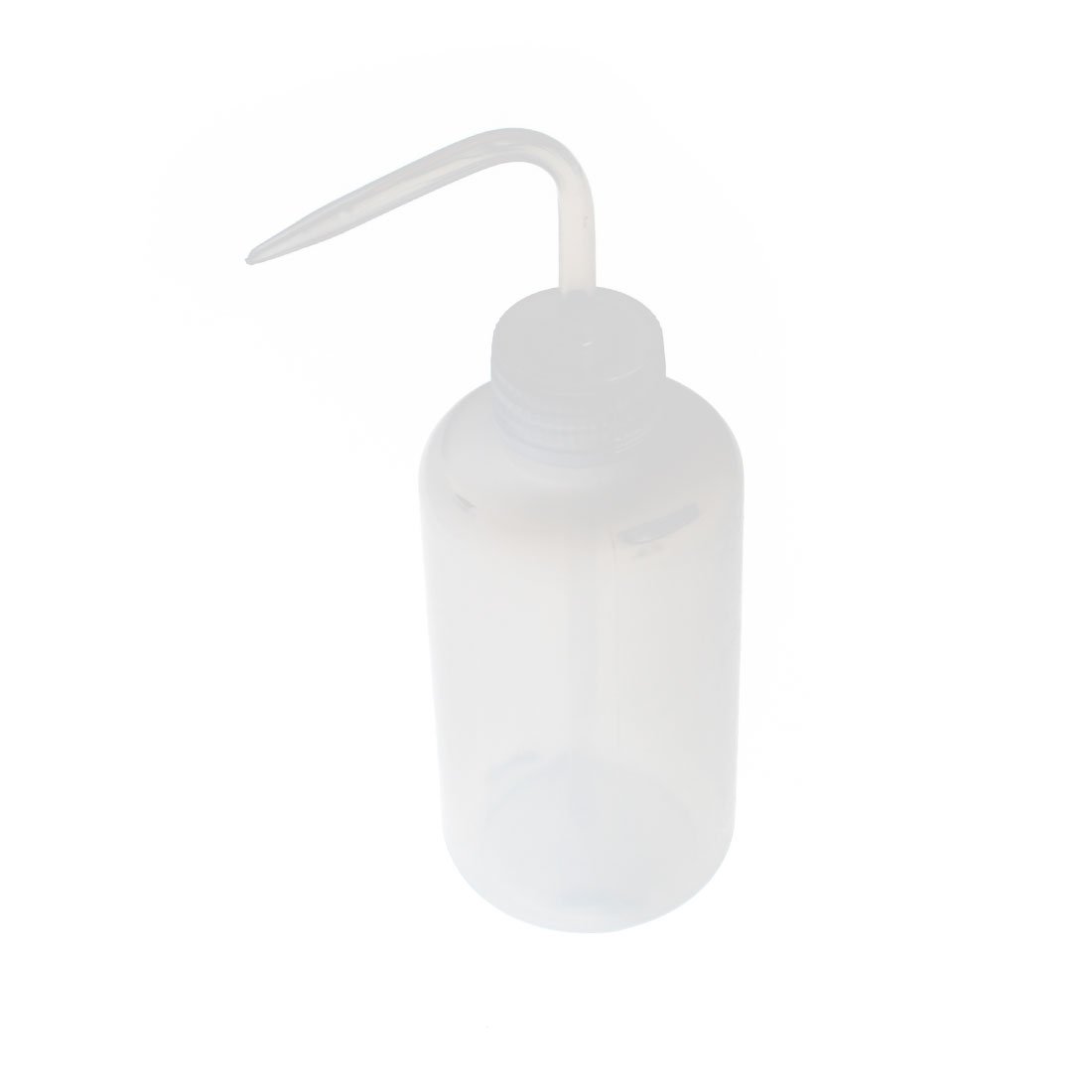 sourcingmap 250mL Noslip Cap Clear White Plastic Squeeze Measuring Bottle for Lab