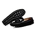 SUNROLAN Men's Casual Suede Leather Tassel Slip-On Loafers Outdoor Low Boat Shoes Driving Car Moccasins