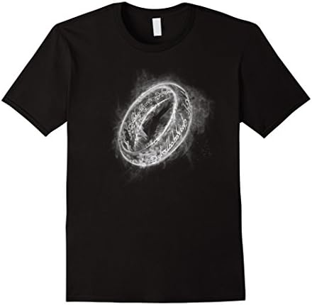 Mens Lord Rings Shirt One Ring Shirt Smoky Ring Fantasy Art Large Black