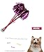 3 Cat Teasers Cheerleading Pom Poms Style with Soft Crinkle Streamers by ViviPet cat toy cat wand
