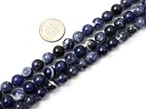 8mm Round Sodalite Stone Beads Strand 15