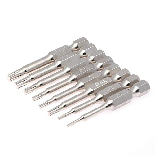 Professional 8pcs Set 50mm Torx Screwdriver T5 T6 T8 T9 T10 T15 T20 T25 Magnetic Head, Magnetic Screwdriver - T Bits, Screwdriver Head, Head Screwdrivers, Screwdriver T