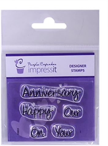 impressit Stamp Cake Decorating - Happy Anniversary for Embossing Icing, Sugarpaste, Fondant
