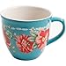 The Pioneer Woman Vintage Floral Teal 16-Ounce Mug Set, Set of 4