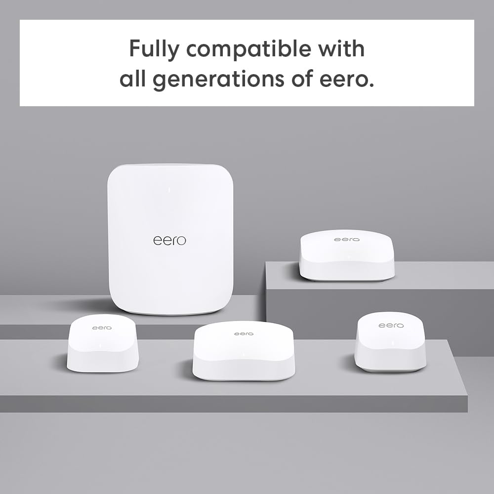 Amazon eero 7 dual-band mesh Wi-Fi 7 router (newest model) - Supports internet plans up to 2.5 Gbps, Coverage up to 6,000 sq. ft., 3-pack