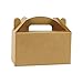 LaRibbons 24 Pack Treat Gift Boxes - 6.25 x 3.5 x 3.5 inches Brown Paper Box Recycled Kraft Gift Box with Stickers, Perfect for Birthday, Party, Wedding