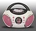 Hello Kitty KT2026-MBY Portable Stereo CD Boombox with AM/FM Radio Speaker