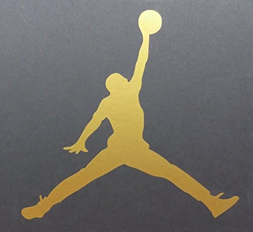 Gold Jumpman Vinyl Decal