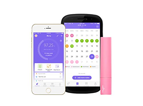 Easy@Home Smart Fertility Tracker, Bluetooth Oral Basal Thermometer EBT