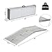HOMCOM Wheelchair Ramp 8FT, Foldable Aluminum Threshold Ramp with Non-Slip Surface and Handle, 600lbs Weight Capacity, Suitcase Handicap Ramp for Home, Doorways, Curbs, Steps