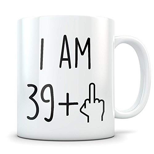 Funny 40th Birthday Gift for Women and Men Turning 40 Years Old Happy Bday Coffee Mug Gag Party Cup Idea as a Joke Celebration Best Forty Adult Birthday Presents