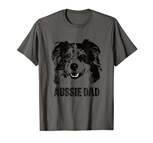Aussie Dad - Australian Shepherd Dog Dad T-Shirt for MenOEKO-TEX STANDARD 100