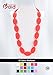 Consider It Maid Silicone Teething Necklace for Mom to Wear - FREE E-BOOK - BPA FREE and FDA Approved - Original (Scarlet Red)
