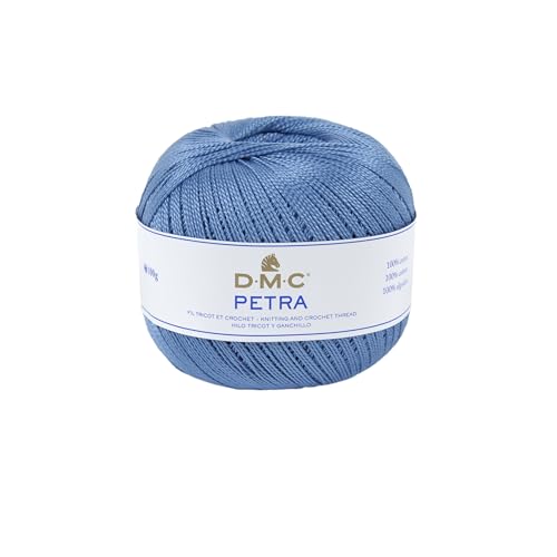 DMC Petra Yarn, 100% Cotton, Ocean Blue (5798), Size 5