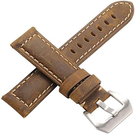 Briskreen Vintage Leather Watch Straps 22mm，Quick Release Watch Strap for Samsung Gear S3 Frontier/S3 Classic Smart Watch