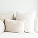 EDOW Throw Pillow Insert, Set of 2 Down Alternative Polyester Decorative Pillow, Cushion,Sham Stuffer. (White, 12x20)