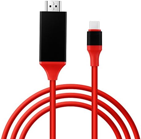 Rexso USB C to HDMI Cable, USB 3.1 Type C Male (Thunderbolt 3 Compatible) to HDMI Male Cable for 2016 MacBook Pro, 2015 MacBook, ChromeBook Pixel, Samsung Galaxy S8 / S8 Plus, lg g5 etc