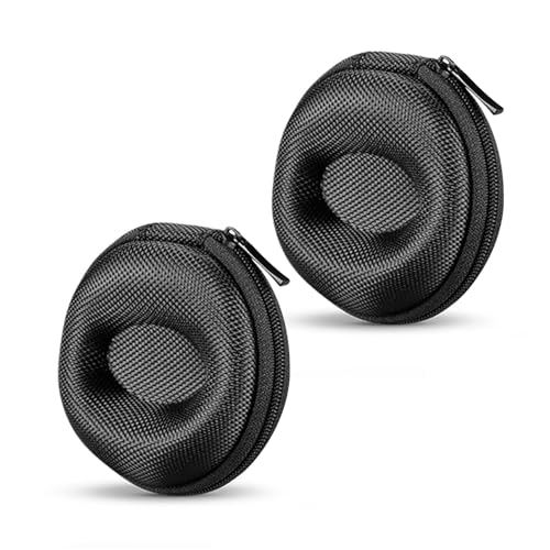 Pebipoo 2 Pack Travel Watch Box Portable Watch Case Watch Storage Box Organizer Holder with Zipper for Wristwatches and Smart Watches up to 50mm