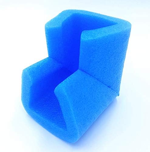 8 x Picture Frame Mirror Table Furniture Corner or Edge Protectors Blue PE Foam also Baby Safety Guard (XL - 45-60mm)