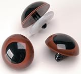 Craft Eyes 20mm Animal Eye Brown with Washers 25prs