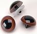 Craft Eyes 20mm Animal Eye Brown with Washers 25prs