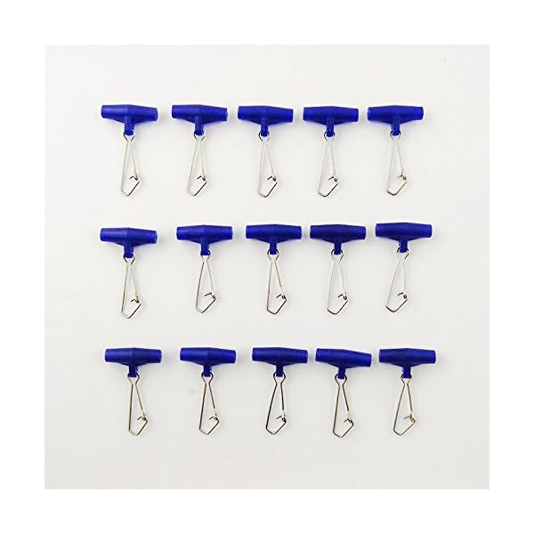 Easy-Catch-20packbox-High-strength-Blue-Fishing-Line-Sinker-Slides-Slider-with-4-Hooked-Snap-for-Braid-Line