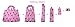 BeeGreen Reuable Bags Grocery Roll Up w Elastic Ribbon,Fashion Printing Pattern Design, Compact, Washable, Durable and Lightweight (Flamingo)
