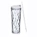 Cupture Crystal Click & Seal Shake Tumbler Cup for Hot or Cold Drinks - 22 oz (Clear Diamond)