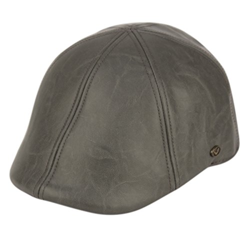 Flat Cap Vintage Cabbie Hat Gatsby Ivy Cap Irish Hunting Newsboy (S/M, GRAY)