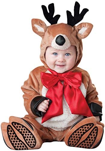 MisFox Baby Christmas Outfit Santa Clause Dress Costume Party Outfit Christmas Snowman Elk Elf Fancy Dress,Romper and Hat 0-24 Months