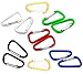 Yizeda 50 Pack Carabiner Clip Aluminum D-Ring Keychain Carabiner Clip Camping Mountaineering Fishing Traveling