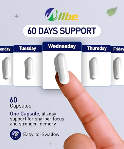 Allbe Probiotics for Men & Womens - 100 Billion CFU with 11 Strains, Lactobacillus, Acidophilus and L. Gasseri - Support Gut Health, Digestion, Weight Management and Bloating Relief - Pack of 2, 1 Per Day