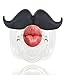 Funny Baby Pacifier Cute Kissable Mustache Pacifier For Babies and Toddlers Unisex - BPA Free Latex Free made With High Quality Silicone - Barber Black - By BabyStache