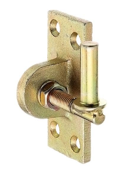 Alberts 361471 Screw-on clamp | adjustable by 20 mm | stainless steel | mandrel size Ø15 mm | plate 100 x 40 mm, stainless steel