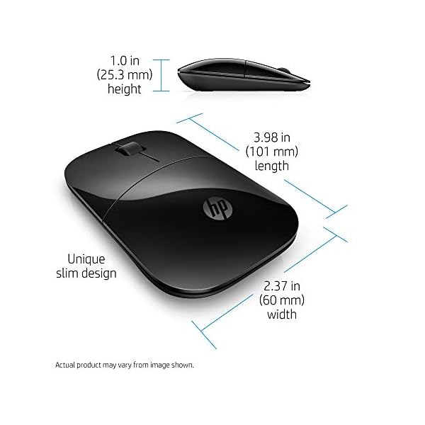 HP-Z3700-Black-24-GHz-USB-Slim-Wireless-Mouse-with-Blue-LED-1200-DPI-Optical-Sensor-Up-to-16-Months-Battery-Life HP Z3700 Black 2.4GHz USB Slim Wireless Mouse with Blue LED 1200 dpi Optical Sensor, Up to 16 Months Battery Life