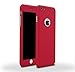 Auroralove iPhone 6/6s Full Body Hard Case-Aurora Red Front and Back Cover with Tempered Glass Screen Protector for iPhone 6/6s 4.7 Inch