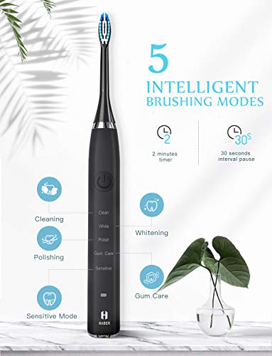 Habor Water Flosser 600ml Oral Irrigator & Electric Toothbrush with 7 Multifunctional Jet Tips & 2 toothbrush heads, 2 Min Timer Electric Dental Flosser, Quiet Design Family - Thumbnail 3