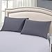 Pillowcases Queen Gray Set of 2 Envelope Closure End Easy Fit for All Season Cooling Soft and Breathable Material Machine Washable