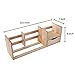 Natural Unfinished Wood Desktop Bookshelf & Organizer Caddy / Storage Shelf Rack w/ Drawer - MyGift