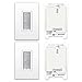 PowerBridge Solutions PB-WPB-2 Cable Management Brush Wall Plate, Decora Style, Cable Pass Through, 2-Pack